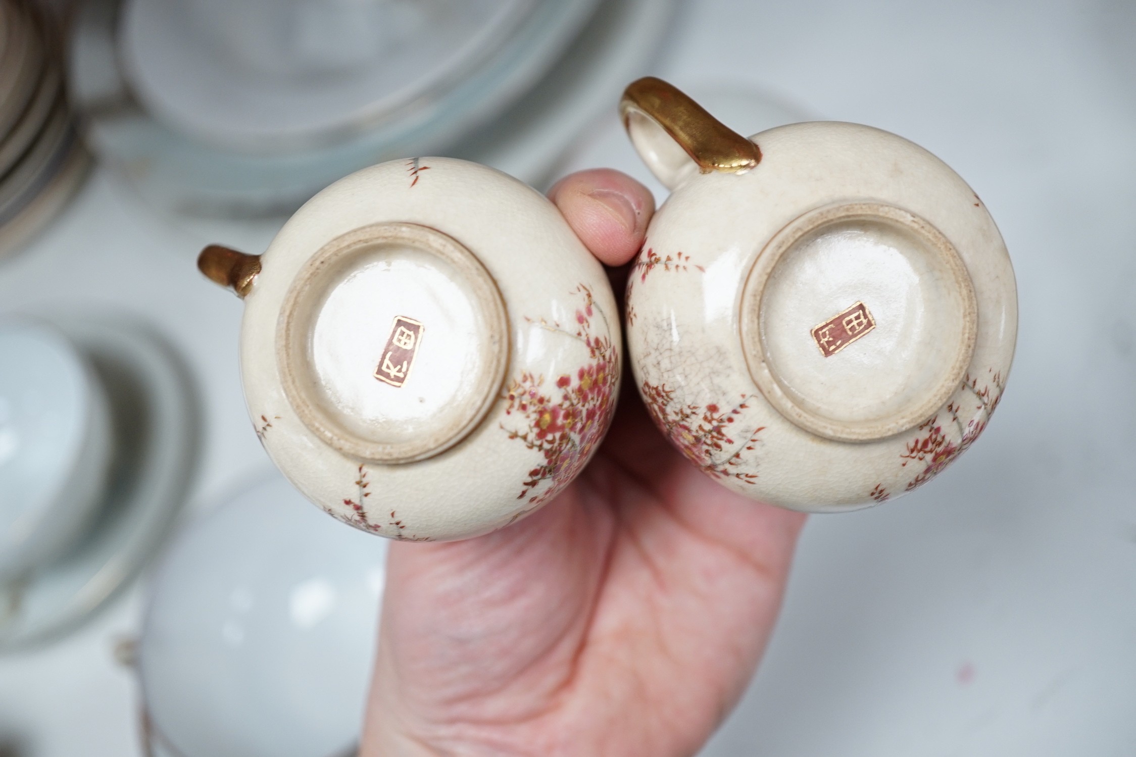 Assorted Japanese ceramics to include Kutani, Satsuma etc.